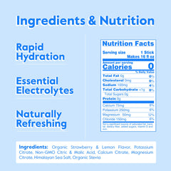 Nectar Hydration Packets pouring into a glass to demonstrate sugar-free hydration