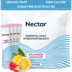 Nectar Hydration Packets strawberry-lemon pack for daily hydration.