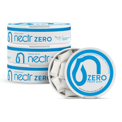 Nectr Energy Zero Mint pack front view showing compact design for crave-control moments