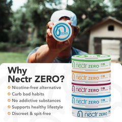 Nectr Energy Zero puck top lid detail for disposal