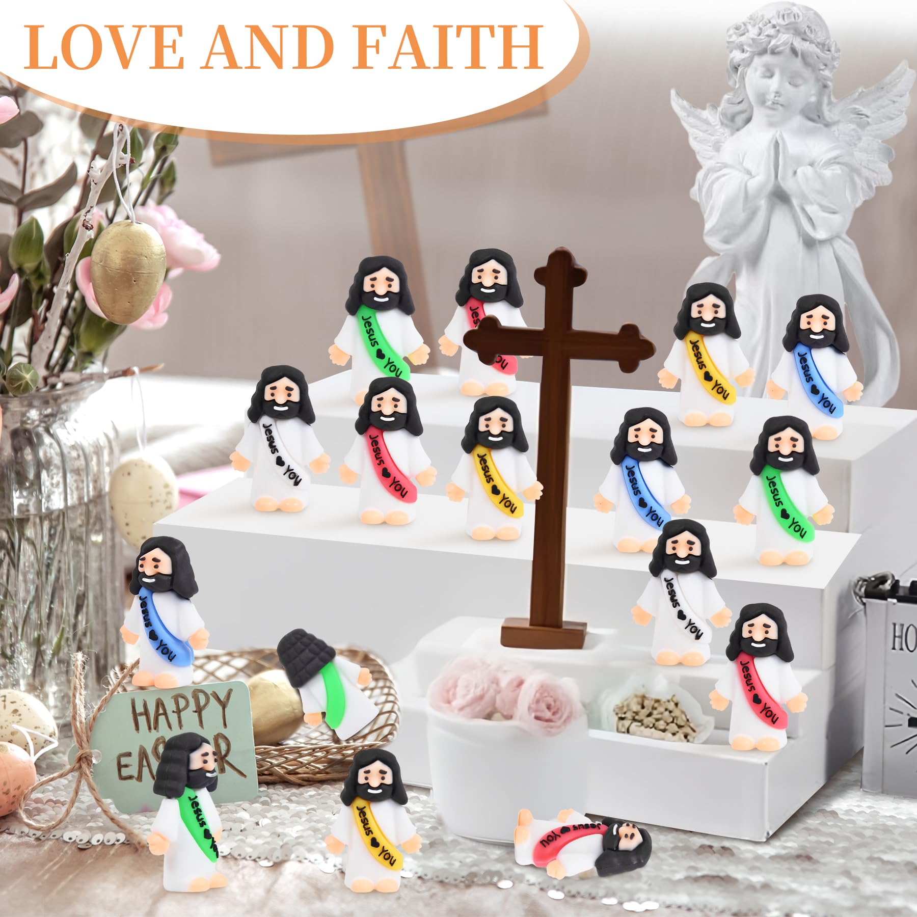 Nedeqi Little Jesus figure white – versatile Easter egg filler and gift token.