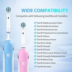 NEDIFON brush heads compatible with Oral-B models including 7000 and Pro 1000.