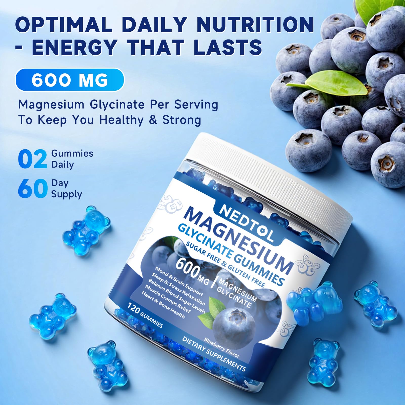 Gummies in travel pouch for on-the-go wellness support.