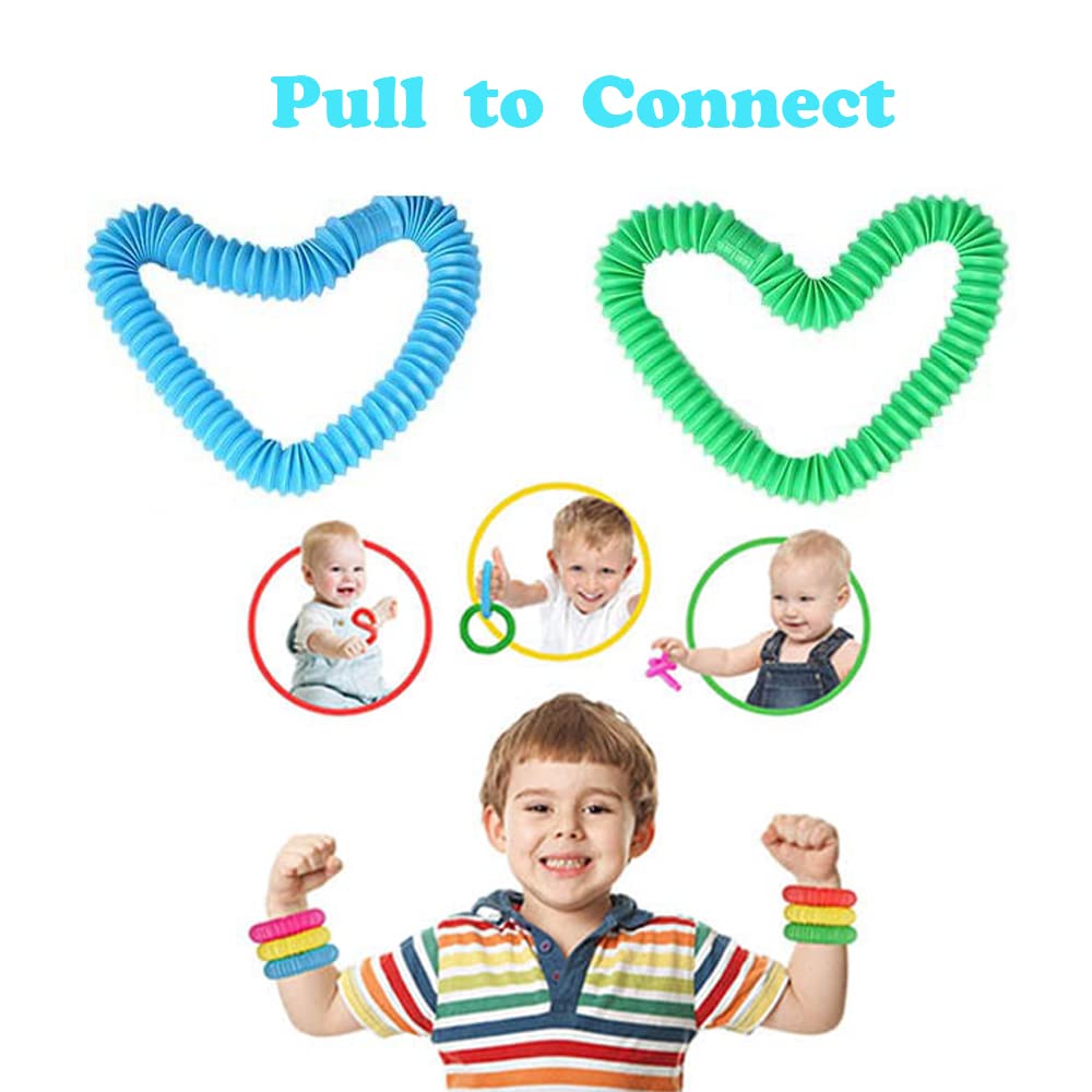 Neec pop tubes non-toxic plastic for safe play.