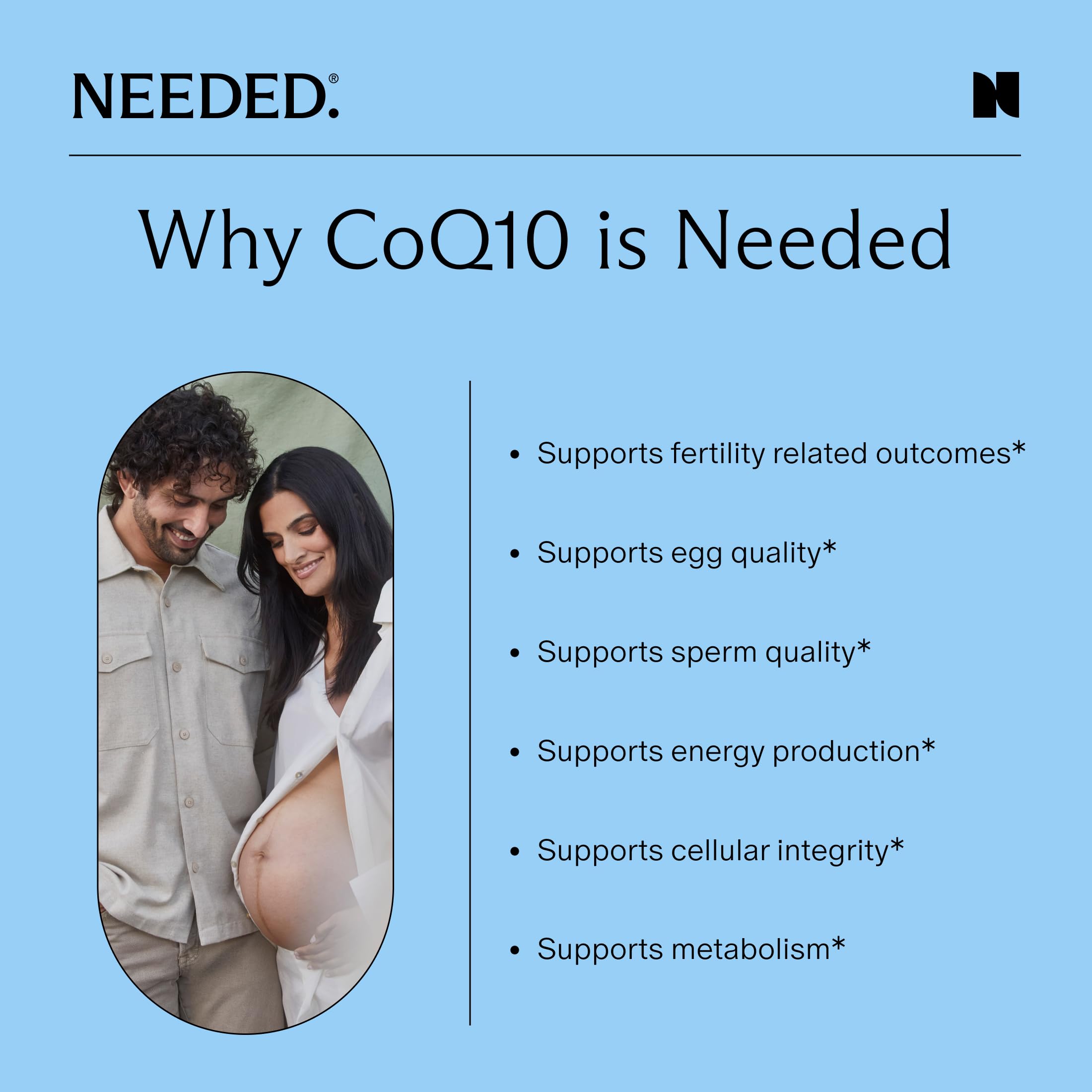 Needed CoQ10 200mg capsules in hand ready for daily use.