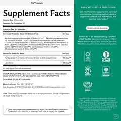 Needed label prebiotic-probiotic-blend shows 30B CFU per dose for daily wellness.