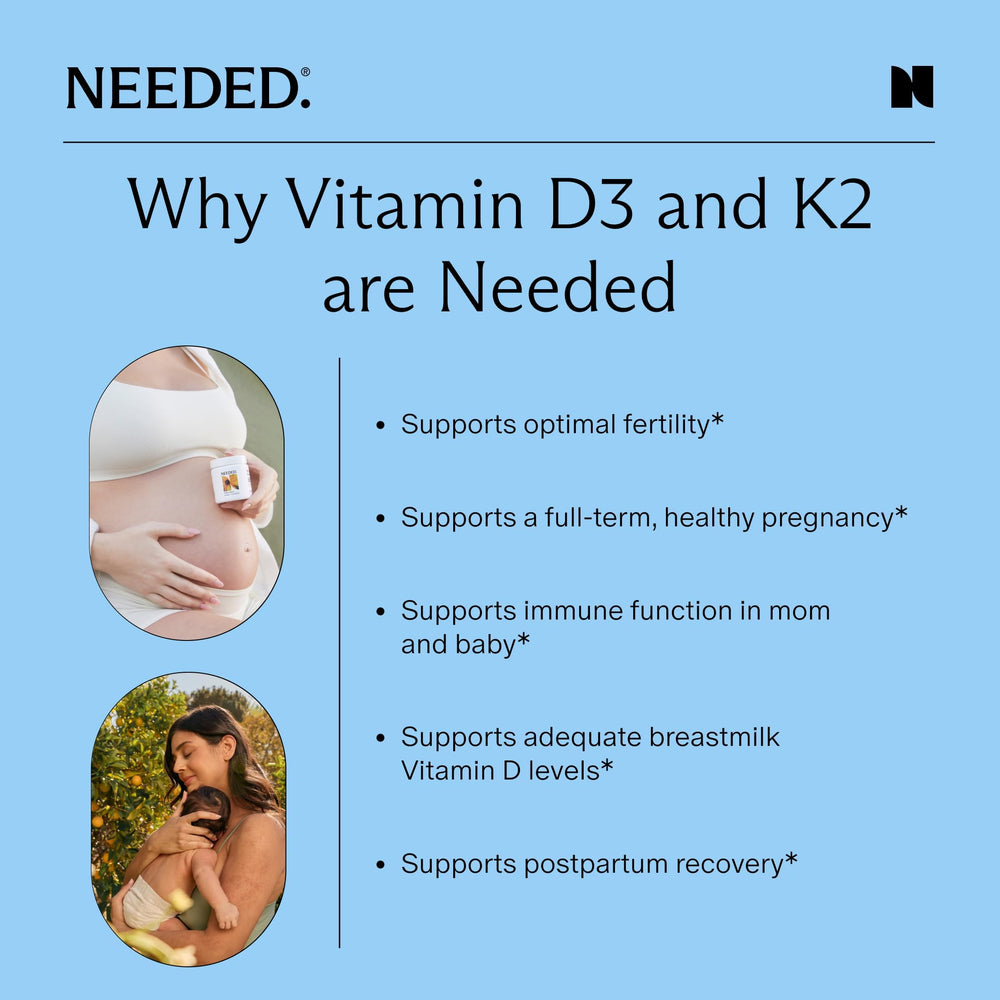 Needed Prenatal D3/K2 for breastfeeding support and recovery