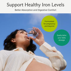 Needed Prenatal Iron dosage bottle shot suggests flexible daily dosing.