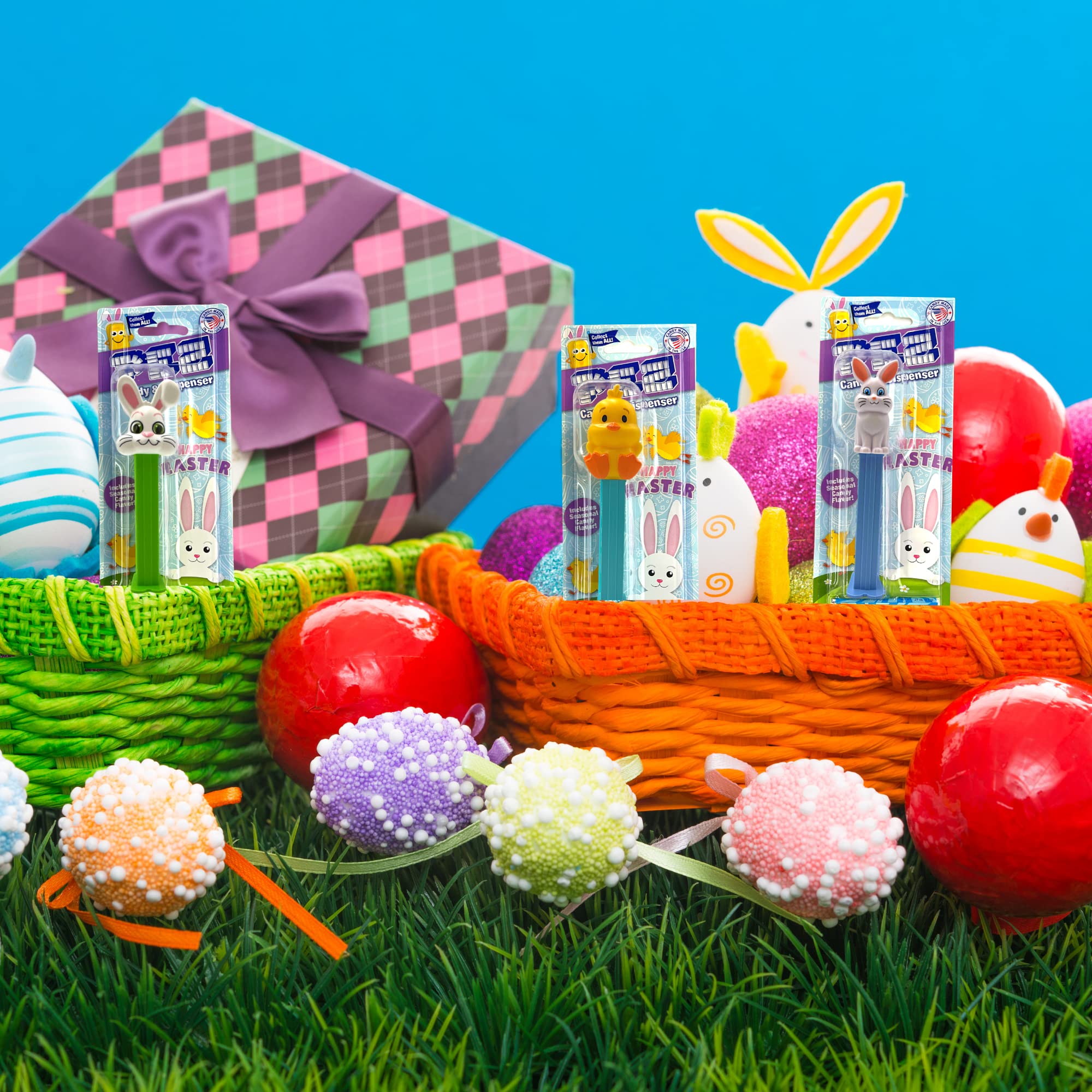 Needzo Easter Pez dispensers feature limited edition packaging for collectable appeal.