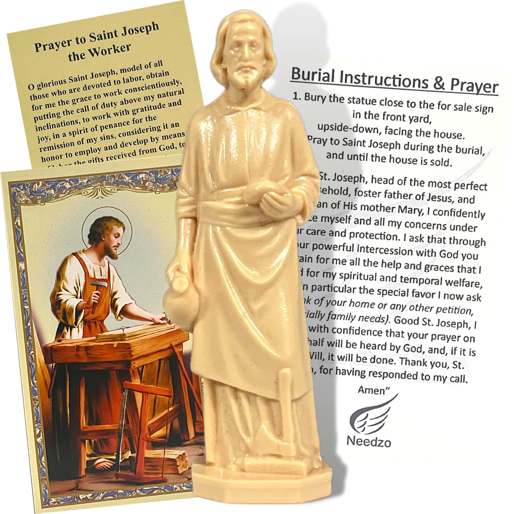 Needzo Saint Joseph statue in burial kit supports a smooth sale tradition
