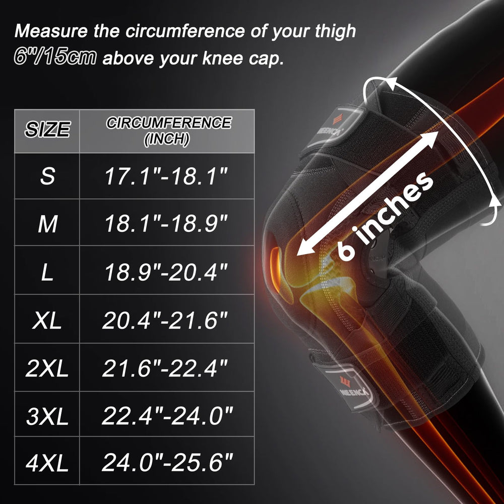Dual Velcro straps on NEENCA knee brace deliver a snug, adjustable fit