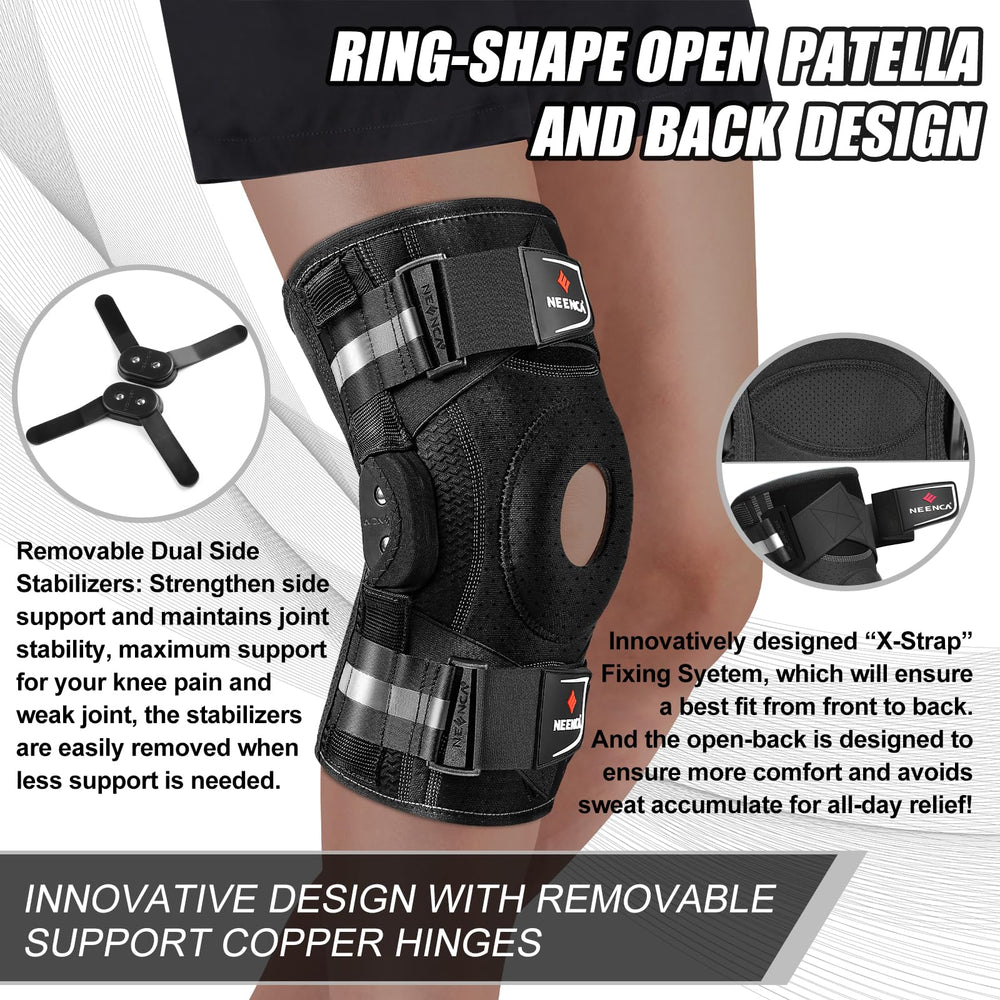Ventilated fabric in NEENCA knee brace helps reduce moisture during wear