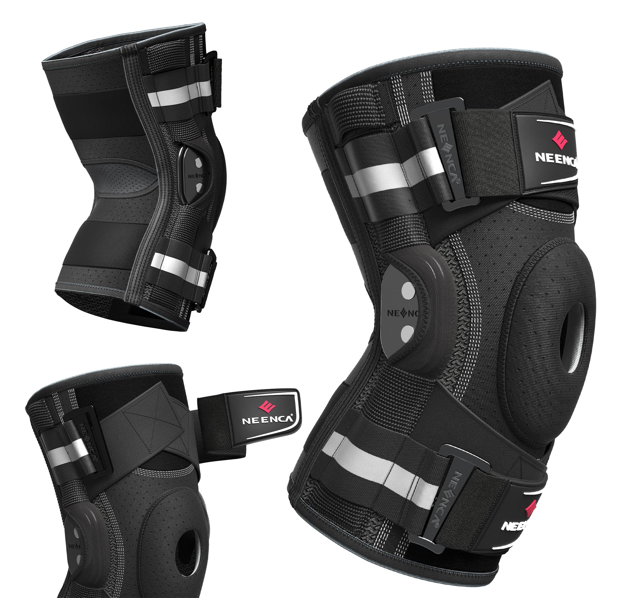 X-Strap system on NEENCA knee brace offers a customized, secure fit