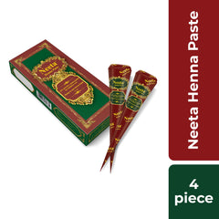 Neeta henna cones with nilgiri and clove oils for smooth application