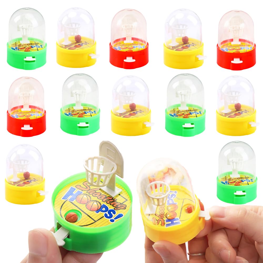 NEEW 12-pack mini finger basketball shooting game display for party favors and kids