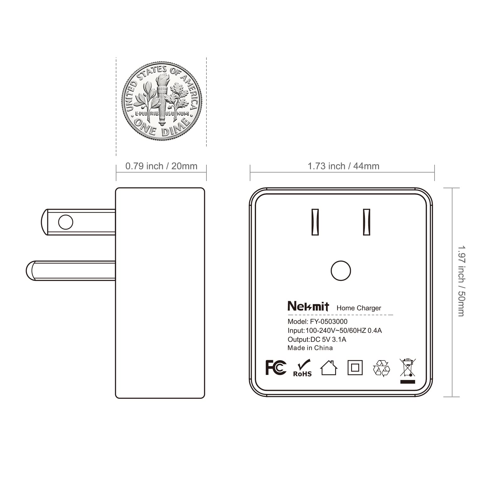 Nekmit multi-protect safety system guards against overheating and overcurrent.