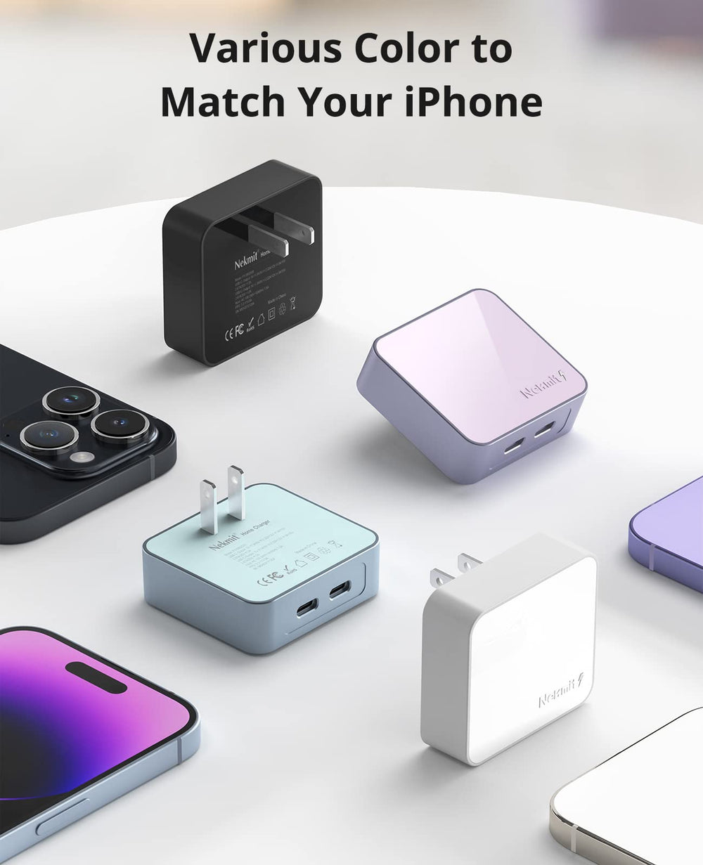 Nekmit GaN II technology keeps the charger compact and portable.