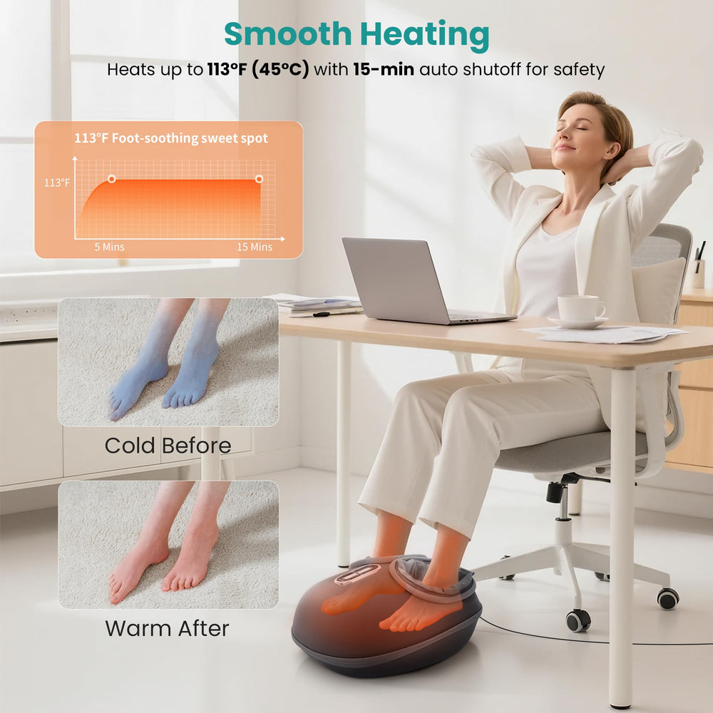 Nekteck air compression sleeves promote circulation and foot relaxation