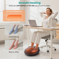 Nekteck air compression sleeves promote circulation and foot relaxation
