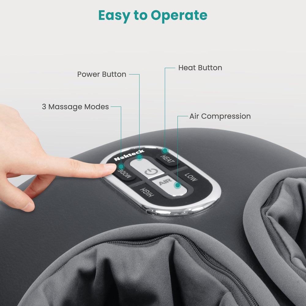 Nekteck deep-kneading nodes deliver targeted pressure on soles
