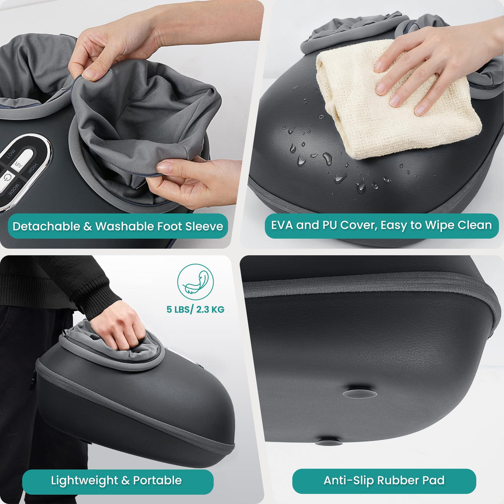 Nekteck massager fits up to US size 13 for larger feet