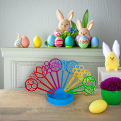Neliblu bubble wands solution tray for easy dipping and mess control.