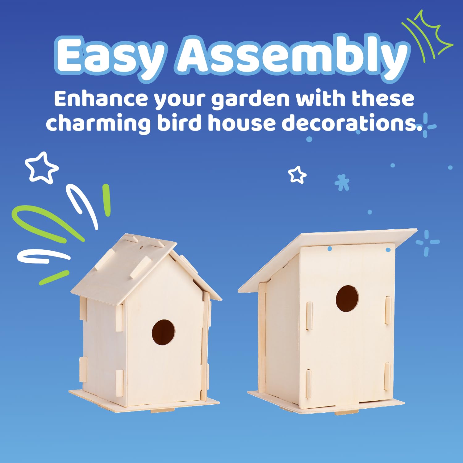 Durable outdoor-ready Neliblu wooden bird house design