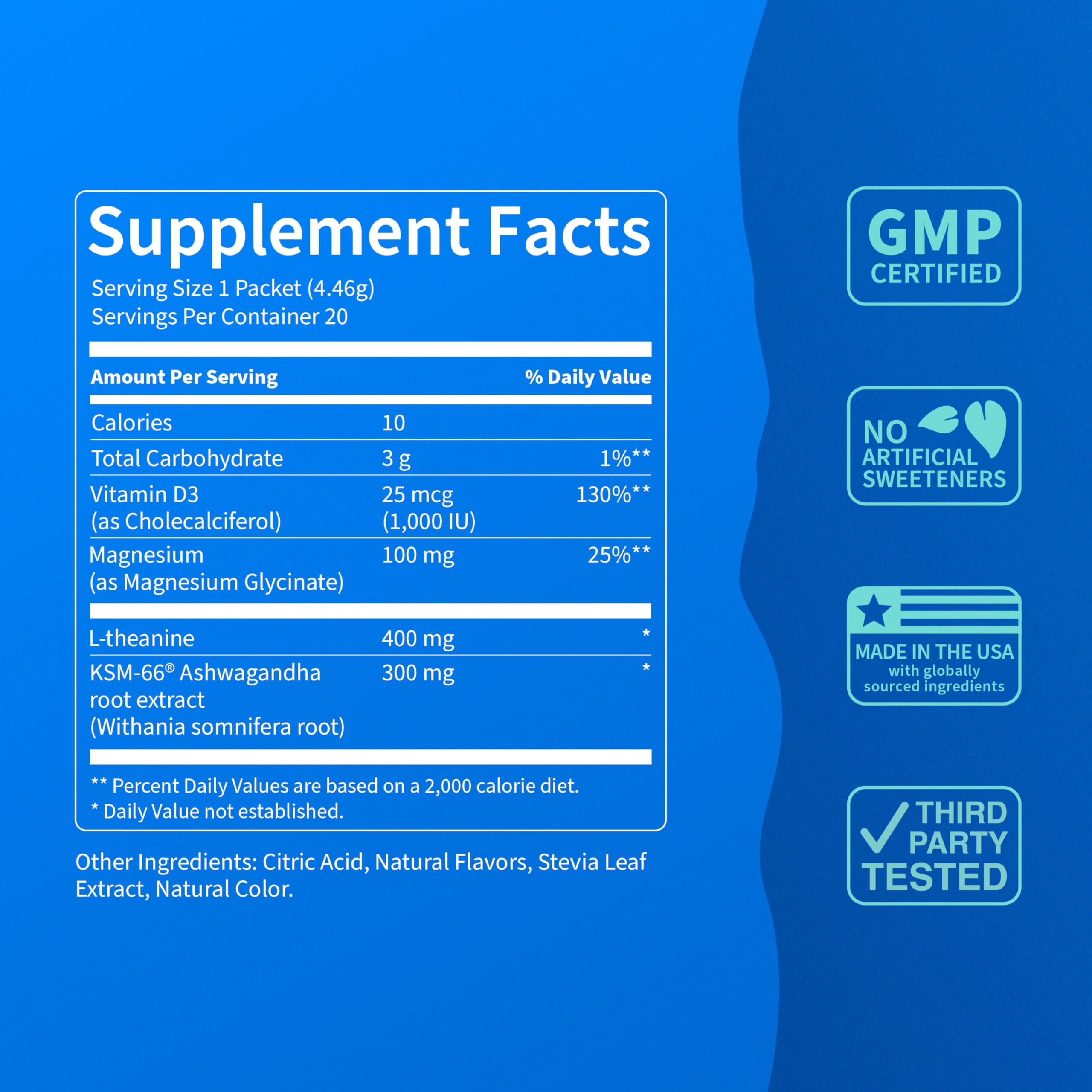 Nello Magnesium Glycinate chelated for gentle mood and calm support.