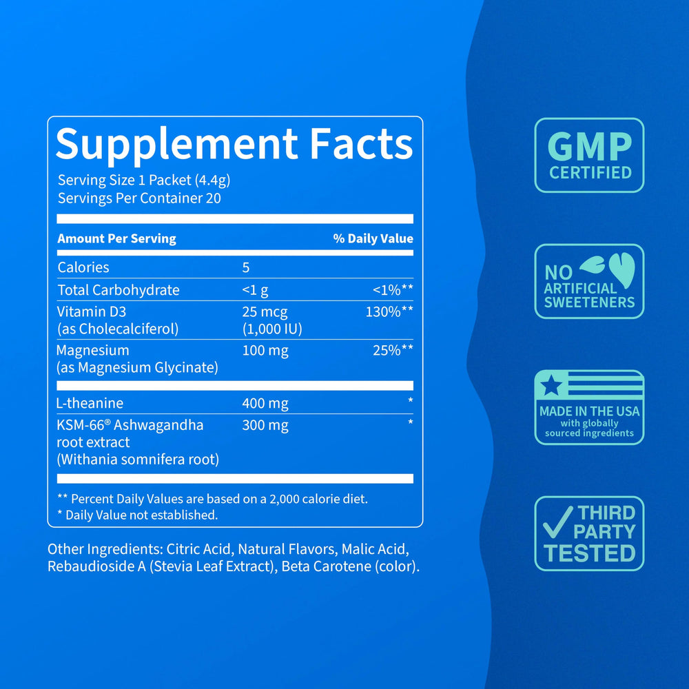 Nello SuperCalm L-theanine feature promotes calm focus