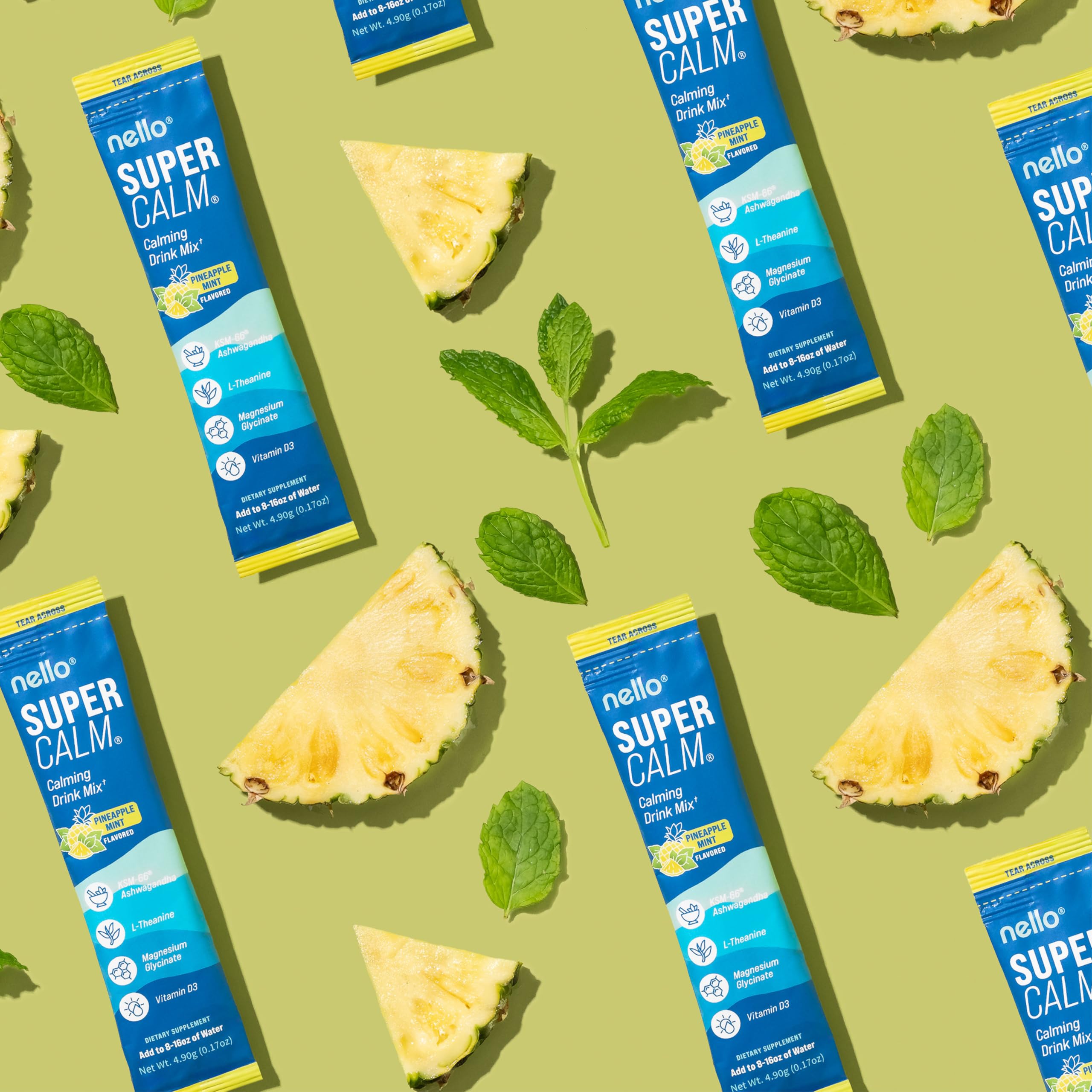 Nello Supercalm magnesium glycinate supports restful sleep and relaxation.