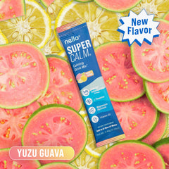 Nello Supercalm Yuzu Guava canister offers quick, calming support.