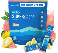 Nello Supercalm Yuzu Guava packet pour enables on-the-go relaxation.