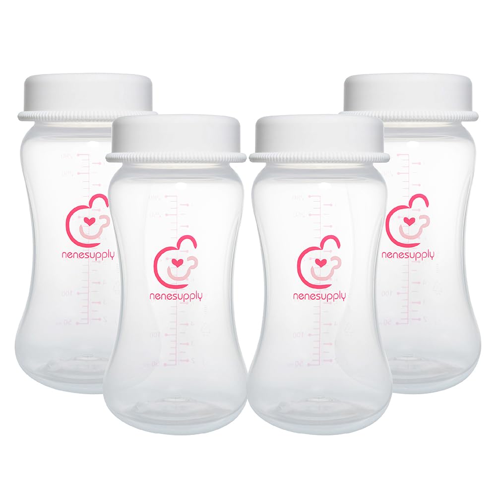 Nenesupply wide-mouth bottle compatible with Spectra for smooth transfers.