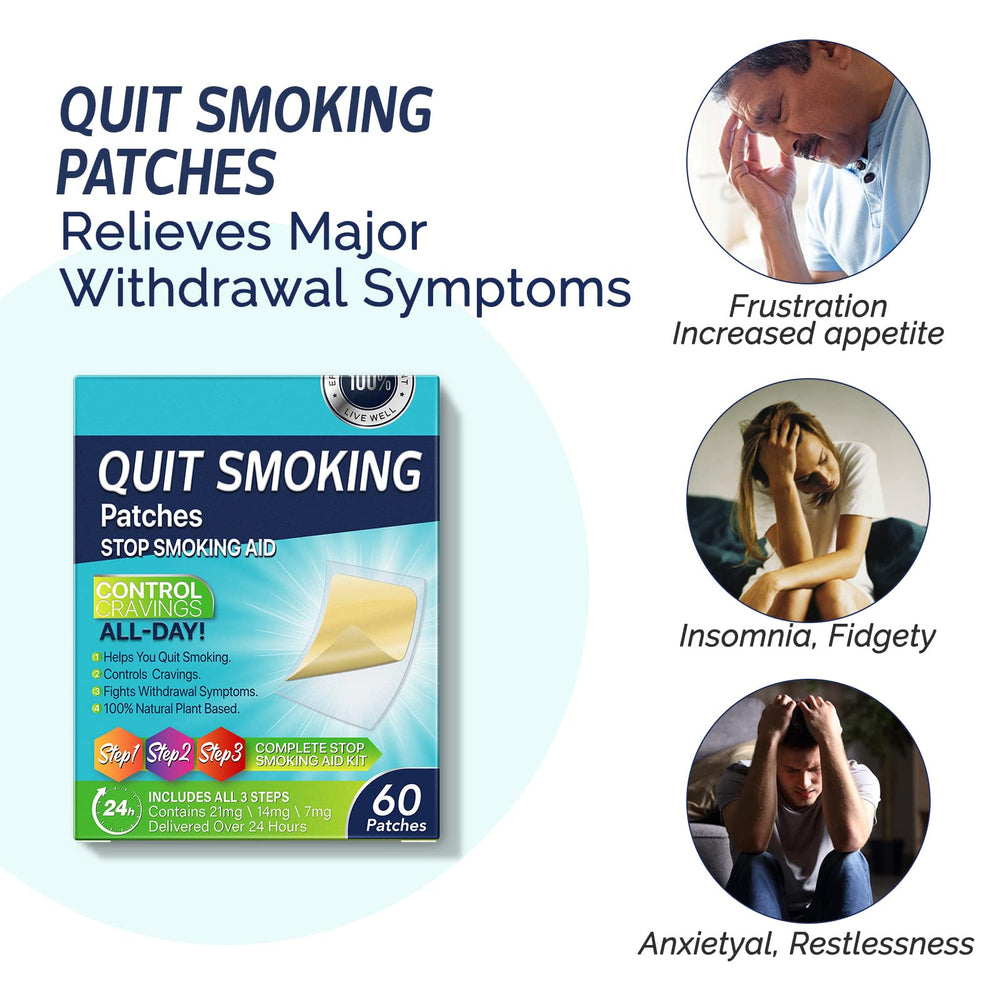 NenMaoKeNu quit patch on skin illustrates discreet wear and easy use.