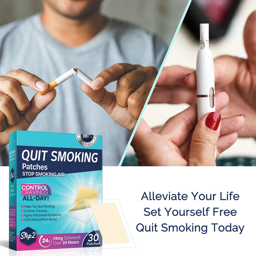 NenMaoKeNu Step 2 quit patch with usage card guides daily placement.