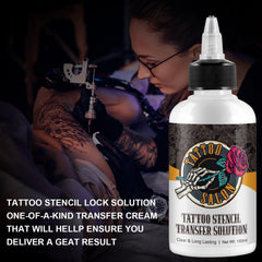 NenMaoKeNu stencil transfer on skin demonstrates clear results with minimal smudging