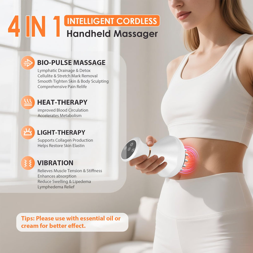 NENRENT Body Sculpting Machine being used by hand to demonstrate ergonomic grip