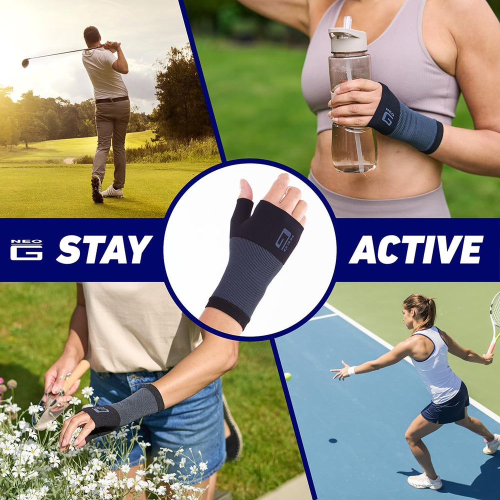 Neo-G Wrist and Thumb Support in lightweight fabric reducing skin irritation during workouts