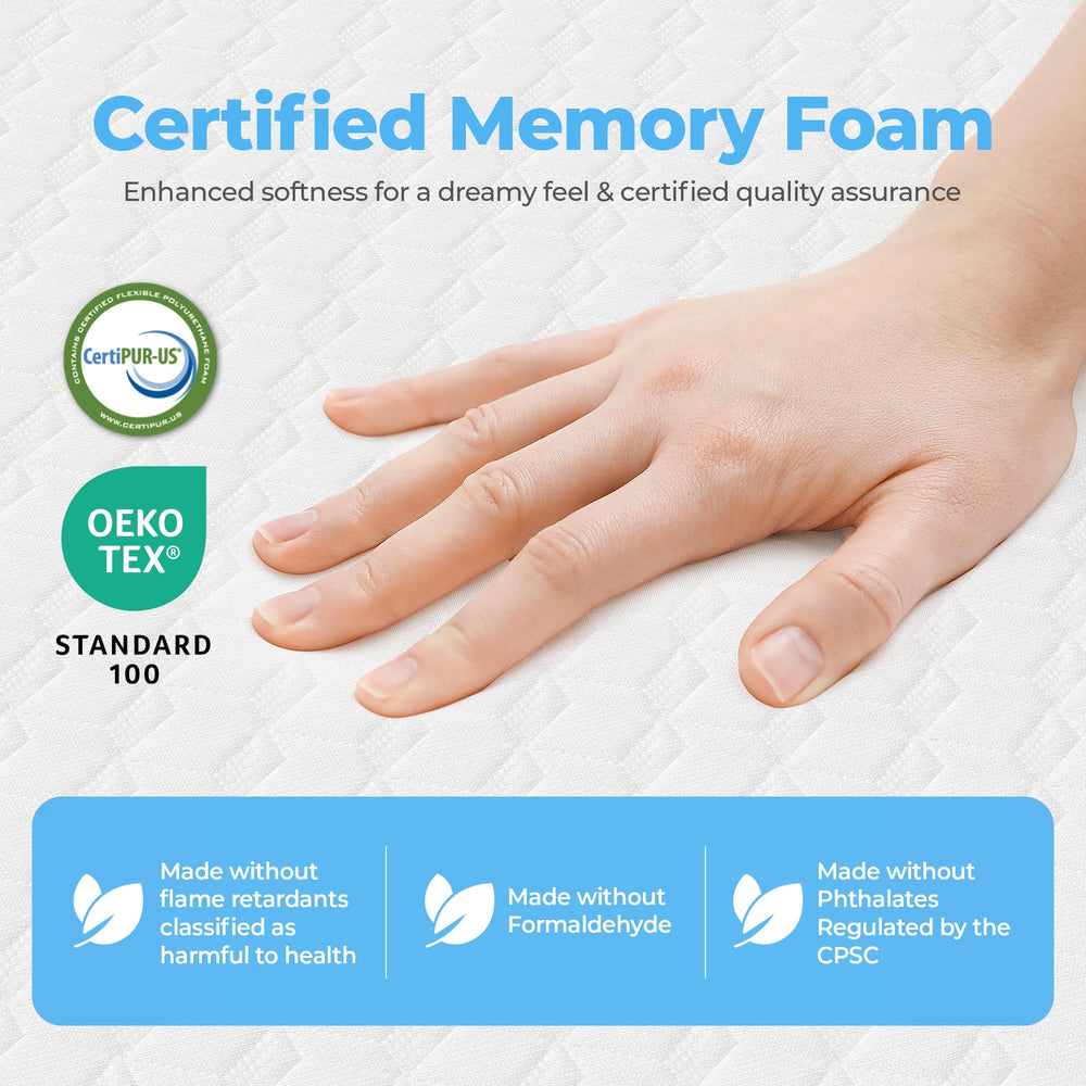 Neo Sleep CertiPUR-US foam ensures safe, durable materials