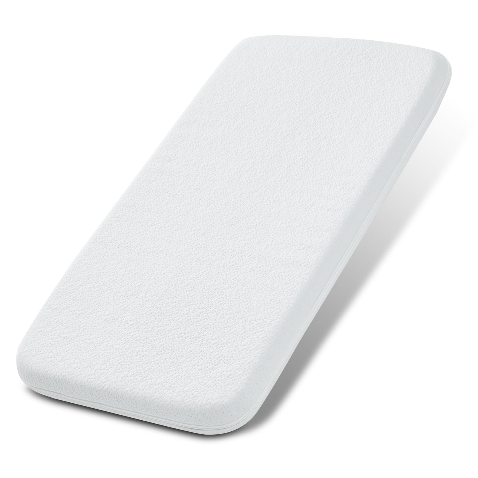 NeoBorn bassinet mattress 33x19 shows precise fit for compatible bassinets