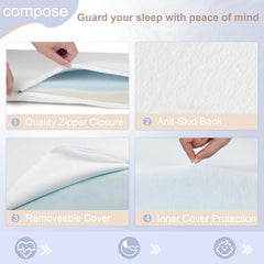 NeoBorn bassinet mattress removable cover with Tencel and polyester for easy washing