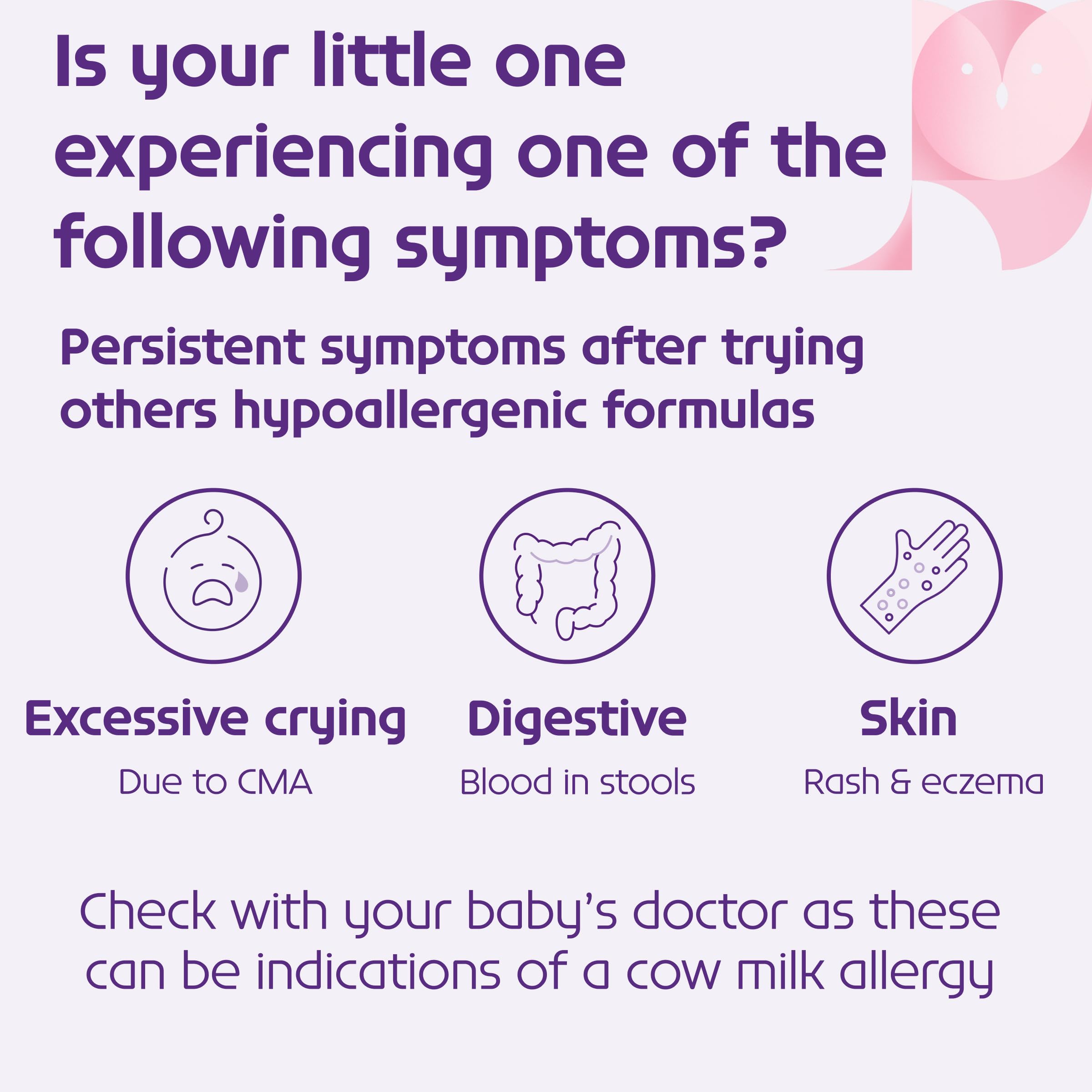 CMA and MFA dietary option from Neocate Infant packaging.