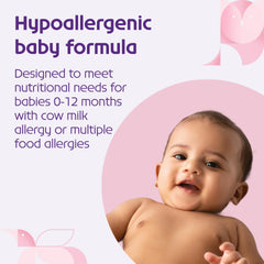 Dairy-free Neocate Infant formula ingredient list.