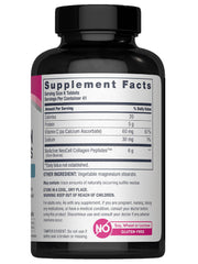 NeoCell collagen peptides tablets close-up for skin hydration and hair health.