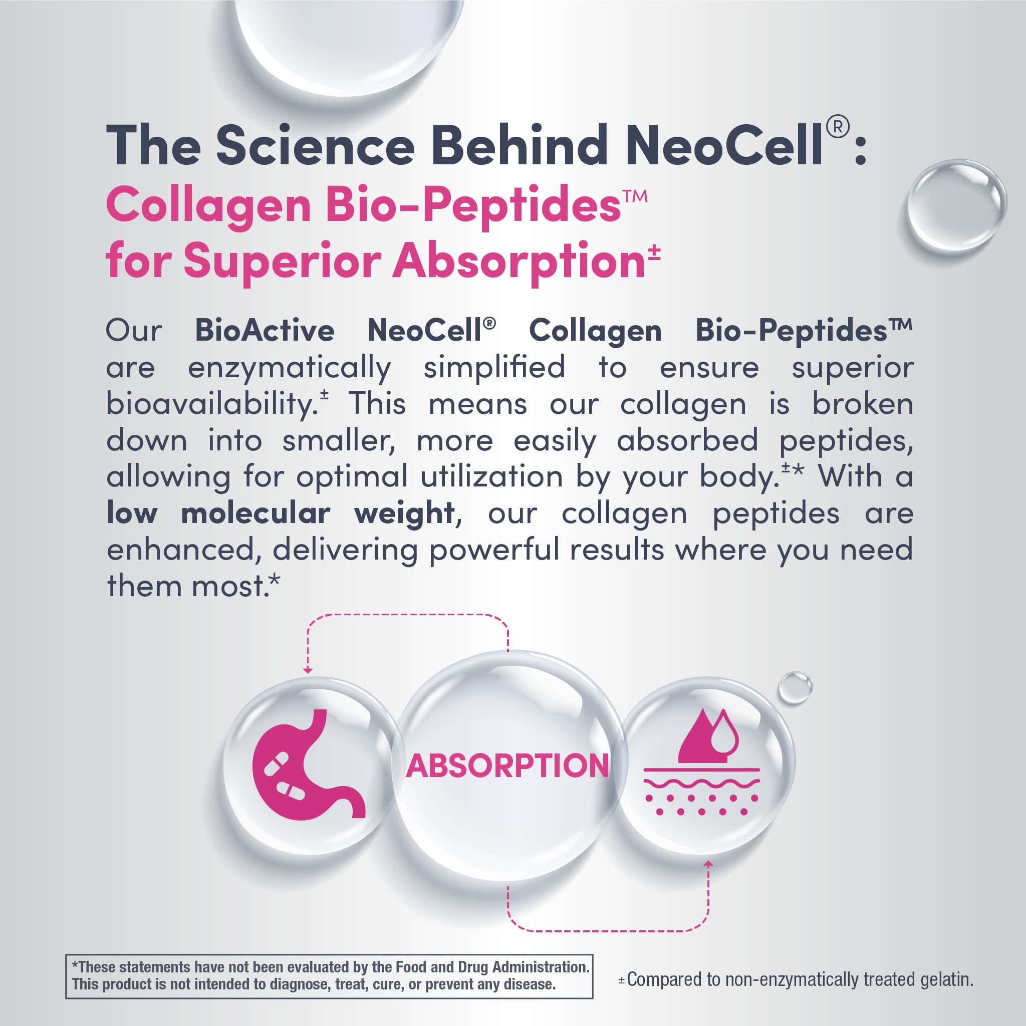 NeoCell collagen pills in kitchen scene suggesting easy daily regimen
