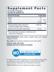 NeoCell Joint Complex capsules with glucosamine and chondroitin for healthy connective tissue.