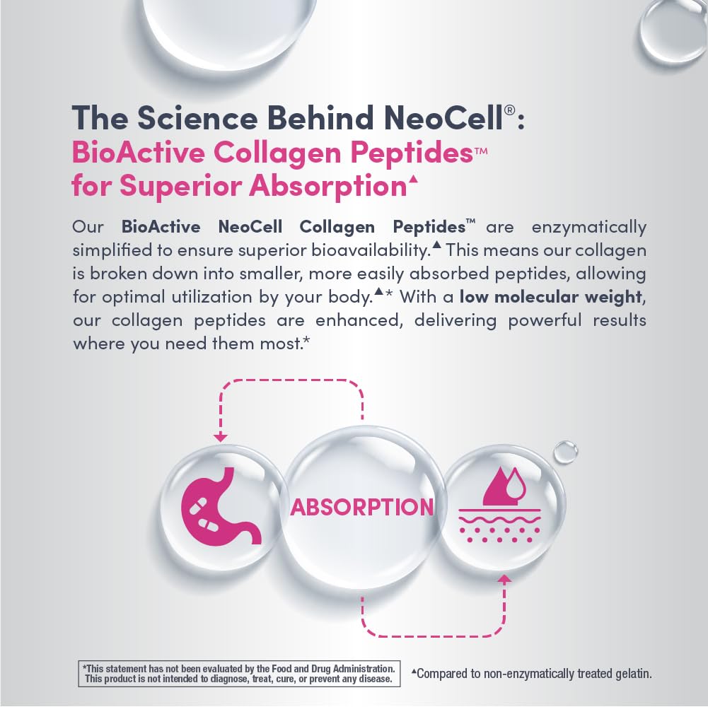 NeoCell Liquid Collagen bottle on kitchen counter for daily use.