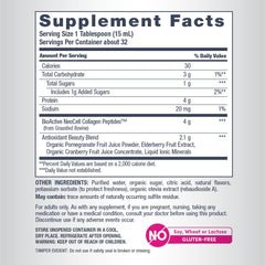 NeoCell Liquid Collagen serving spoon showing daily tablespoon dose.
