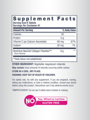 NeoCell Vitamin C tablets pack emphasizes collagen boost for healthy skin and nails.