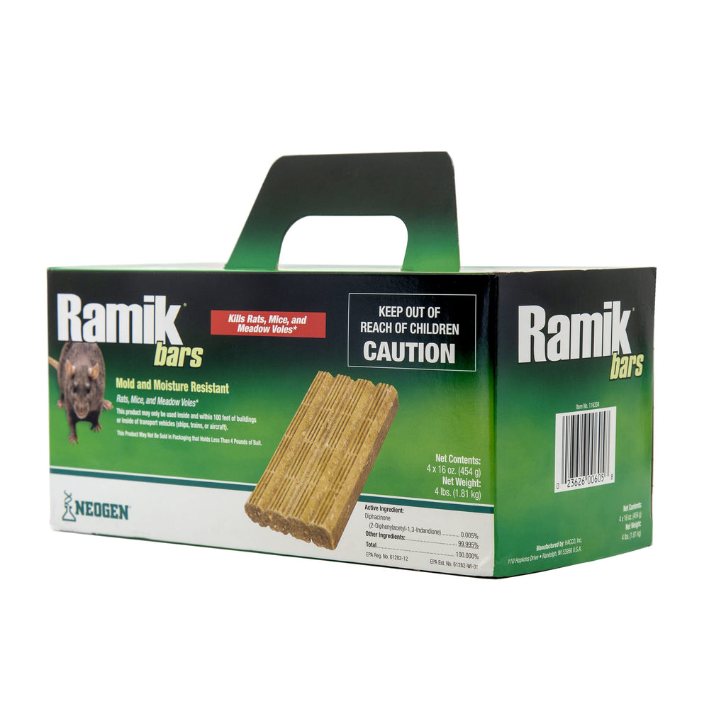 Neogen Ramik Bars four 16-ounce blocks scored for 16 one-ounce portions.